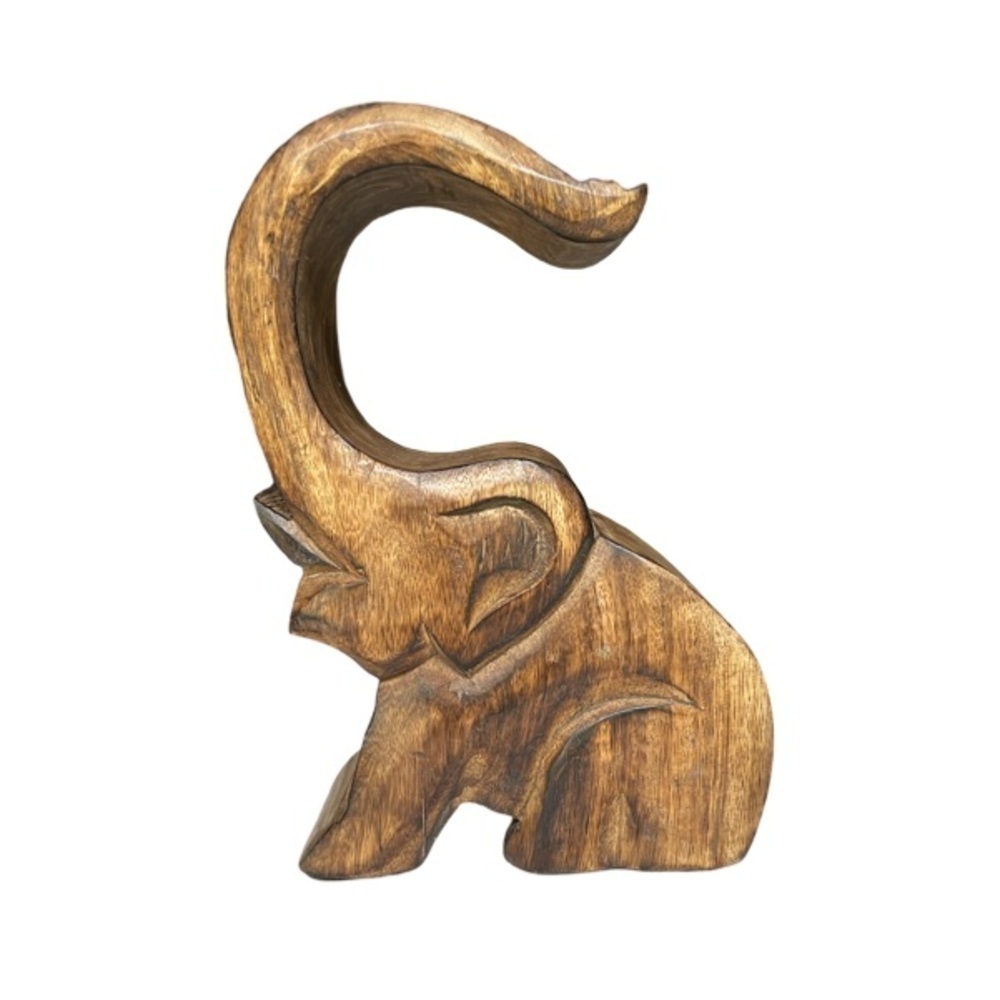 Hand Carved Wooden Elephant